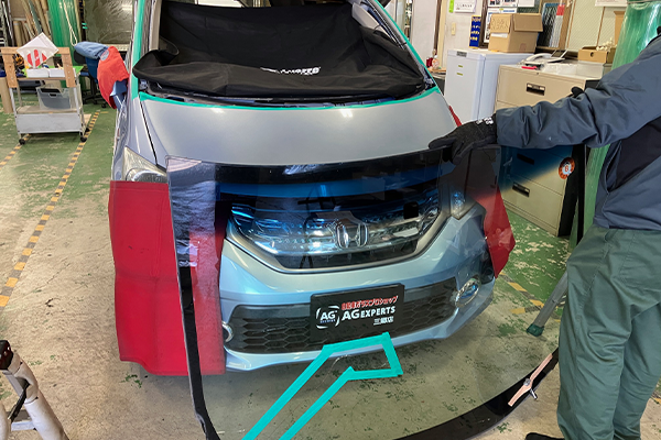 フリ－ド（ホンダ）のフロントガラス交換2026.2.21@AGエキスパート三郷店