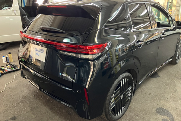 ノ－トオーラ（日産）のカーフィルム施工2026.6.16@AGエキスパート大和店